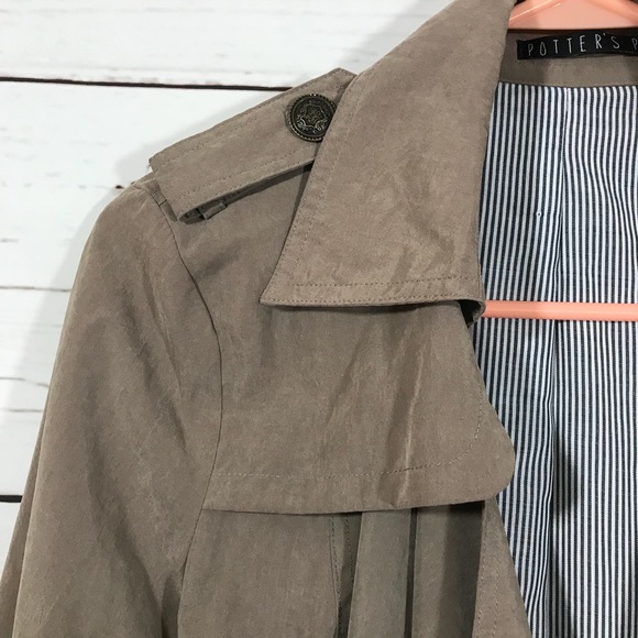 Potter’s Pot Lightweight Suede Feel Belted Jacket - Picture 5 of 8